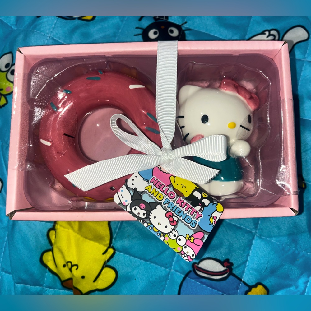 Blue Sky Hello Kitty Donut Salt & Pepper Shaker